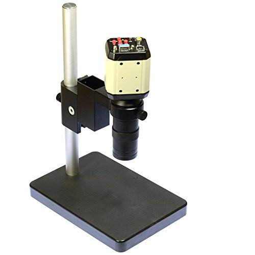 3in1 2.0MP HD Adjustable Industry Industrial Microscope Camera Set VGA CVBS AV TV USB Output + C-mount Lens + Table Stand Holder