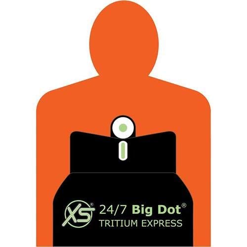 XS Sights 24/7 Big Dot Tritium Express Sight Set for Colt Commander & Other Pistols with 4.25