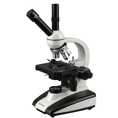 AmScope DZJ130 40X-1000X LED Dual View Compound Microscope with 3D Stage & Reversed Nosepiece