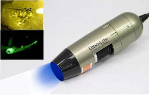World's Smallest Handheld Fluorescence Microscope for Green Fluorescence [Protein] GFP with Professional Stand