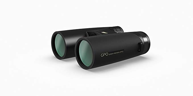 GPO German Precision Optics Passion ED 8x42 Binoculars, Lightweight Magnesium, Tripod Compatible (Black)