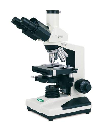 VanGuard 1232CM Brightfield, Phase Contrast Clinical Microscope with Trinocular Head, Halogen Illumination, 10X, 20X, 40X, 100X Magnification, 360 Degree Viewing Angle, Achromatic Phase Type