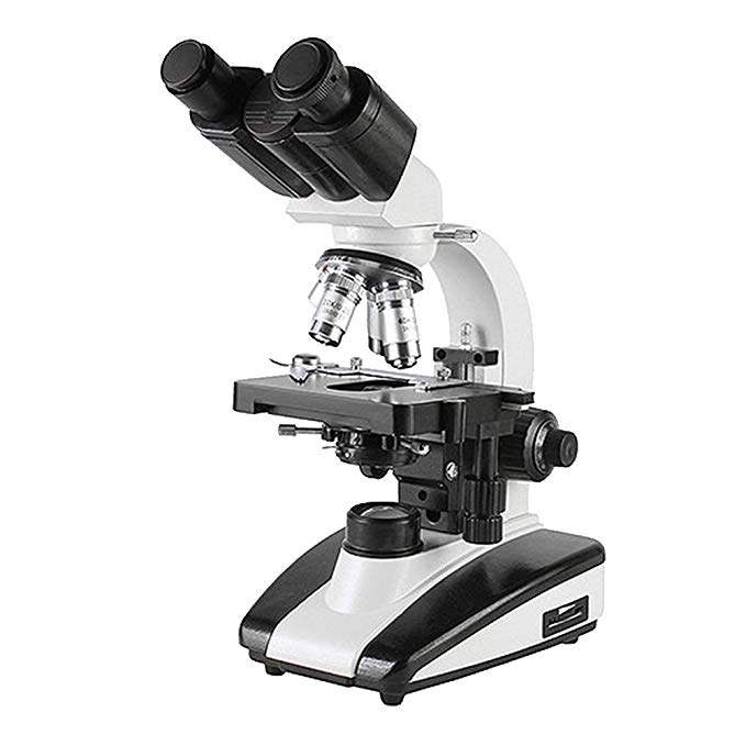 Hecate 136 Professional Lab Binocular Biological Compound Microscope, 40X-2500X Magnification