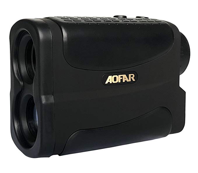 AOFAR Range Finder 1000 Yards Waterproof Hunting Golf, 6X 25mm Measurer Laser Rangefinder Speed Scan Fog, Free Battery