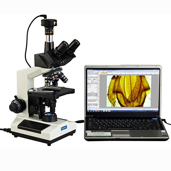 OMAX 40X-2000X Compound Trinocular Replaceable LED Microscope with 3MP USB Camera