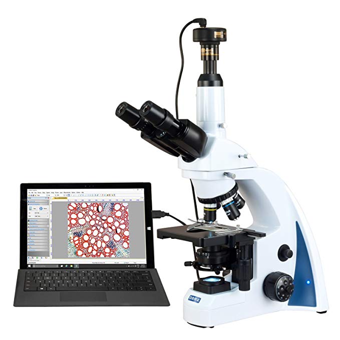 OMAX 40X-2000X 10MP Digital PLAN Infinity Trinocular Siedentopf LED Compound Biological Microscope