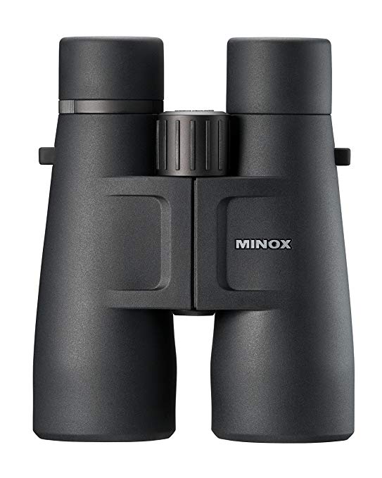 MINOX BV 8x56 Binocular - 8x Magnification w/ Large 56 mm Objective Glass and Multi-Coated Lens System - Anti-Fog, Non-Slip Sturdy Body and Waterproof