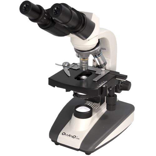Microscope - Student Model with Double Layered Mechanical Stage, Professional Abbe 1.25 NA Condenser, LED Illumination - 40x - 1000x Clear Magnification