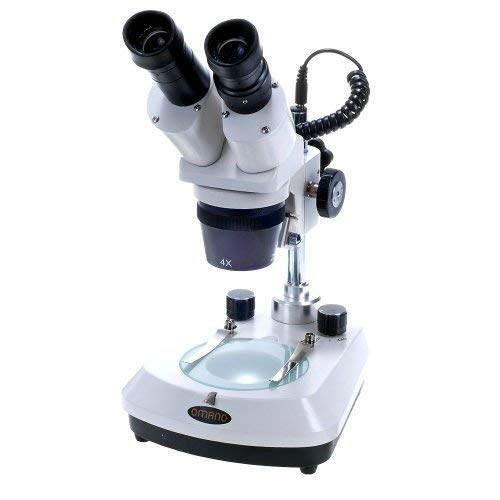 Omano OM24L - 20X/40X - Dual Power - Stereo Student Microscope - Dual Adjustable LED Illumination