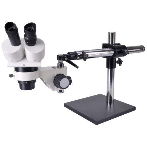 Omano OM1030-JW11 - 10X-30X - Dual Power - Heavyweight - Single Arm Stereo Boom - Inspection Microscope