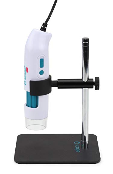 Q-Scope QS.LITE-S 1.2MP 10-50X, 180X Handheld Digital Microscope with stand