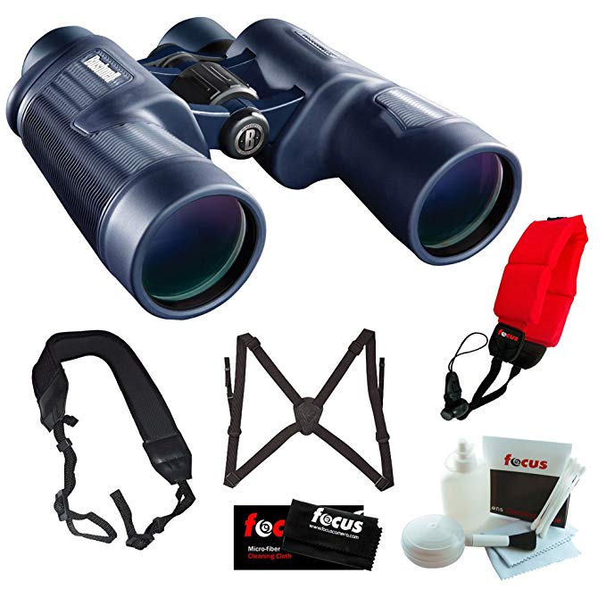 Bushnell 157050 H2O 7x 50mm Waterproof Binocular w/Accessory Bundle