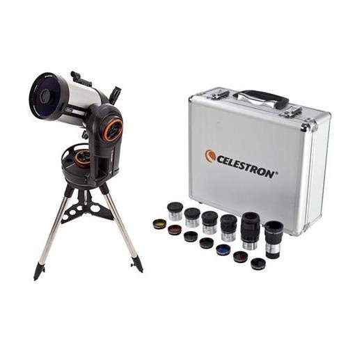 Celestron NexStar Evolution 6, Schmidt-Cassegrain Telescope with Integrated WiFi - with Deluxe Accessory Kit (5 Plossl Eyepieces, 1.25in Barlow Lens, 1.25in Filter Set, Accessory Carry Case
