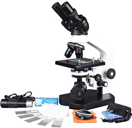 Radical 1500x Medical LED battery Cordless Binocular Vet Medical Microscope w USB Camera 3D Stage and Slide Kit