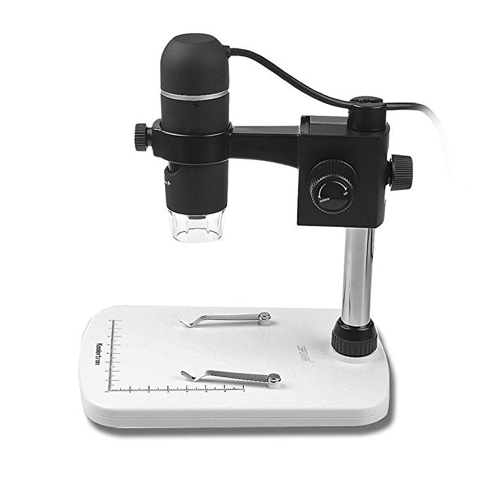 eBoTrade 5MP USB Microscope 20x-300x Magnifier Video Microscope with Professional Base Stand Support Windows XP Vista Win7 Win8 Win10 Mac