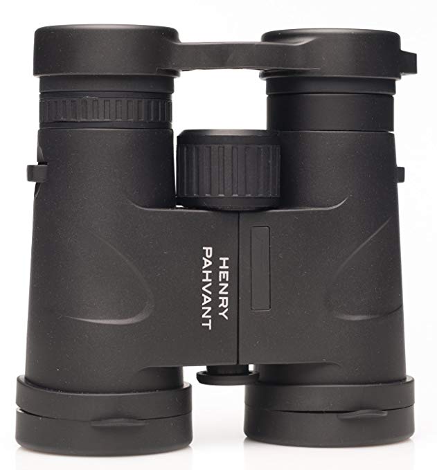 Henry Pahvant 10x42 Waterproof HD Binoculars - Bird Watching Optics, Birding or Hunting Binocular with Ultra Clear Focus and Brilliant Color - Fog Proof