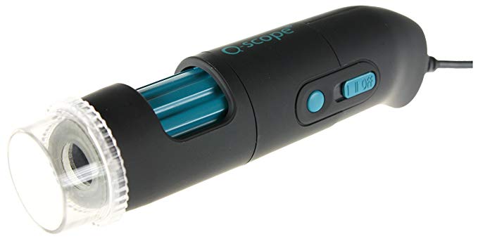 Q-Scope QS.13200-P 1.3MP 10-50, 200X Handheld Digital Microscope with Polarization