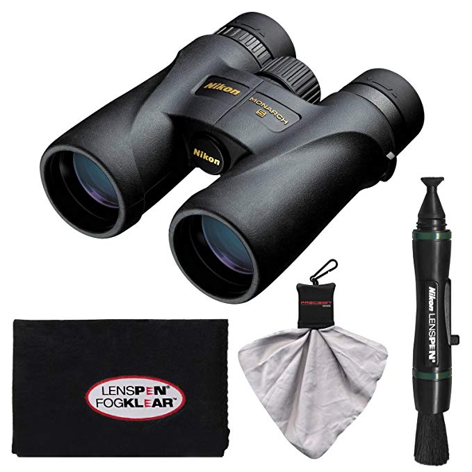 Nikon Monarch 5 8x42 ED ATB Waterproof/Fogproof Binoculars with Case + Cleaning & Accessory Kit