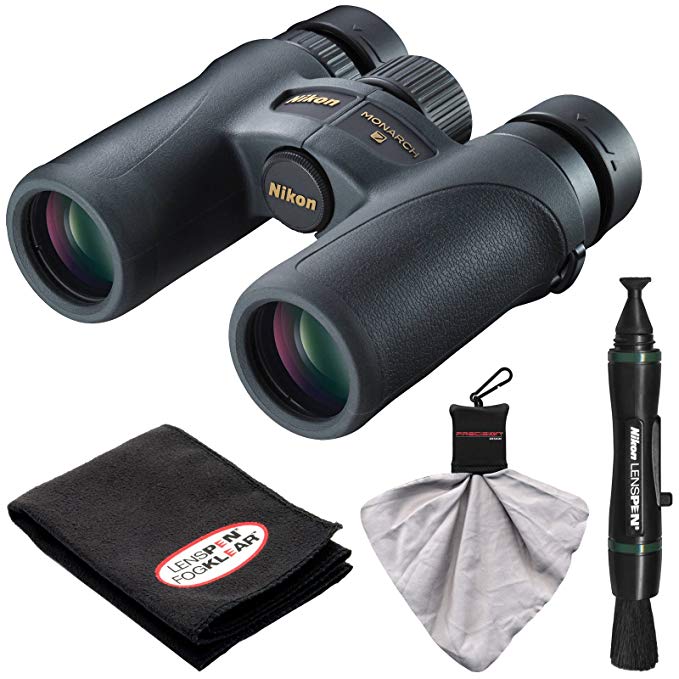 Nikon Monarch 7 8x30 ED ATB Waterproof/Fogproof Binoculars with Case + Cleaning + Accessory Kit